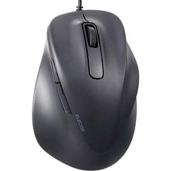 マウス EX-G 有線 BlueLED 静音 5ボタン 右手専用 エルゴノミクス 抗菌 XLサイズ ブラック M-XGXL30UBSKBK