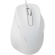有線マウス 静音 5ボタン 右手専用 エルゴノミクス 抗菌 XLサイズ EX-G ホワイト M-XGXL30UBSKWH