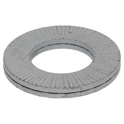 HLB-6 ハイコロック・ウエッジロックワッシャー スチール M6x13.5 幅広 入数8枚（組） MOE-016