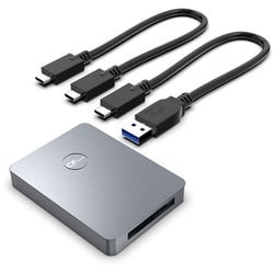 USB3.2 Gen2対応 CFexpress Type Bカード専用カードリーダー グレー FCR-UCCFEXB01