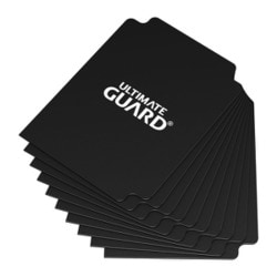 UGD010356 Card Dividers Standard Size Black [トレーディングカード用品]