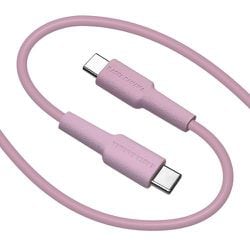 USB C to Type C cable タイプC ケーブル PD対応 60W 充電 通信 パワーデリバリー Type-C to Type-C Power Delivery 1.5m ライトパープル R15CACC3A01LPU