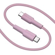 USB C to Type C cable タイプC ケーブル PD対応 60W 充電 通信 パワーデリバリー Type-C to Type-C Power Delivery 1.5m ライトパープル R15CACC3A01LPU