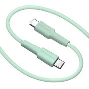 USB C to Type C cable タイプC ケーブル PD対応 60W 充電 通信 パワーデリバリー Type-C to Type-C Power Delivery 1.5m ライトグリーン R15CACC3A01LGR