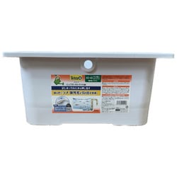 じょうろでキレイメダカ鉢 40×40 ラメ増し ホワイト