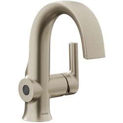 Doux つや消しニッケル ワンハンドル ハイアーク バスルーム用水栓 Doux S6910EWBN