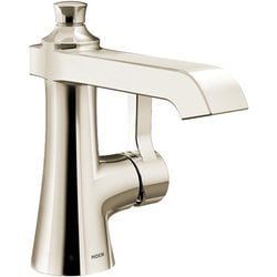 Flara つやありニッケル ワンハンドル ハイアーク バスルーム用水栓 Flara S6981NL