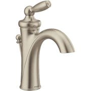 Brantford つや消しニッケル ワンハンドル ハイアーク バスルーム用水栓 Brantford 6600BN