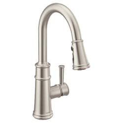 Belfield スポットレジストステンレス ワンハンドル ハイアーク プルダウン キッチン用水栓 Belfield 7260SRS