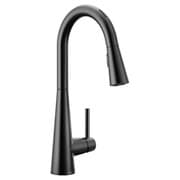 Sleek 7864EVBL [Sleek マットブラック スマートキッチン ワンハンドル ハイアーク プルダウン キッチン用水栓]