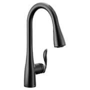 Arbor 7594EVBL [Arbor マットブラック スマートキッチン ワンハンドル ハイアーク プルダウン キッチン用水栓]