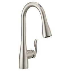 Arbor スポットレジストステンレス スマートキッチン ワンハンドル ハイアーク プルダウン キッチン用水栓 Arbor 7594EVSRS