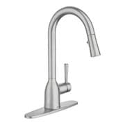 Adler スポットレジストステンレス ワンハンドル ハイアーク プルダウン キッチン用水栓 Adler 87233SRS