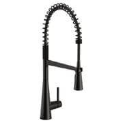 Sleek マットブラック ワンハンドル プルダウン キッチン用水栓 Sleek 5925BL