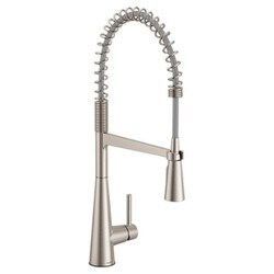 Sleek スポットレジストステンレス ワンハンドル プルダウン キッチン用水栓 Sleek 5925SRS