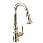 Weymouth つやありニッケル ワンハンドル ハイアーク プルダウン キッチン用水栓 Weymouth S73004NL