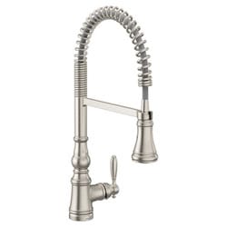 Weymouth スポットレジストステンレス ワンハンドル ハイアーク プルダウン キッチン用水栓 Weymouth S73104SRS