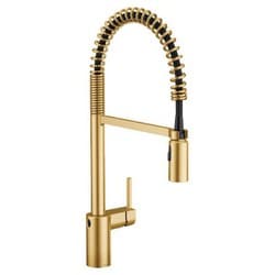 Align つや消しゴールド モーションセンスウェーブ ワンハンドル ハイアーク プレリンス スプリング プルダウン キッチン用水栓 Align 5923EWBG