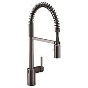 Align ブラックステンレス モーションセンスウェーブ ワンハンドル ハイアーク プレリンス スプリング プルダウン キッチン用水栓 Align 5923EWBLS