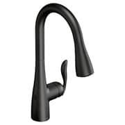 Arbor マットブラック モーションセンスウェーブ ワンハンドル ハイアーク プルダウン キッチン用水栓 Arbor 7594EWBL