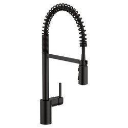 Align マットブラック ワンハンドル プレリンス スプリング プルダウン キッチン用水栓 Align 5923BL