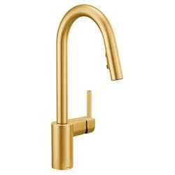 Align つや消しゴールド ワンハンドル ハイアーク プルダウン キッチン用水栓 Align 7565BG