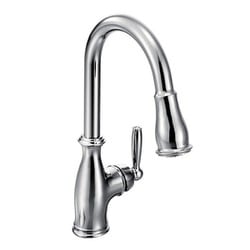Brantford クローム ワンハンドル ハイアーク プルダウン キッチン用水栓 Brantford 7185C