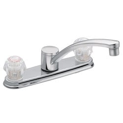 Adler クローム 2ハンドル ローアーク キッチン用水栓 Adler CA87685