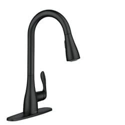 Georgene マットブラック ワンハンドル ハイアーク プルダウン キッチン用水栓 Georgene 87912BL