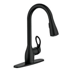 Kleo マットブラック ワンハンドル ハイアーク プルダウン キッチン用水栓 Kleo CA87011BL