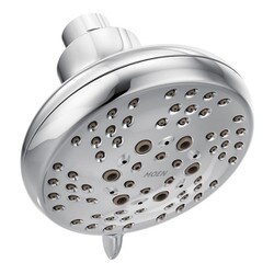 Moen クローム 5機能 4インチ径 スプレーヘッド エコパフォーマンス シャワーヘッド Moen CL26500EP