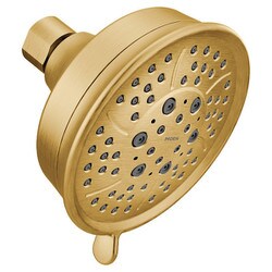 Moen つや消しゴールド 4機能 4.375インチ径 スタンダード スプレーヘッド Moen 3638BG