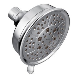 Moen クローム 4機能 4.375インチ径 スプレーヘッド エコパフォーマンス シャワーヘッド Moen 3638EP