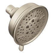 Moen つや消しニッケル 4機能 4.375インチ径 スプレーヘッド エコパフォーマンス シャワーヘッド Moen 3638EPBN