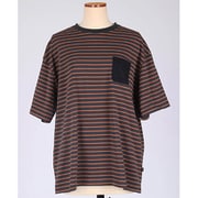 smoAbdhftaMbrw BORDER POCKET L/S T SHIRTS M ブラウン [アウトドア シャツ]
