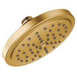 Moen つや消しゴールド 単機能 6.75インチ径 スプレーヘッド エコパフォーマンス レインシャワー Moen S176EPBG