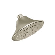 Moen つや消しニッケル 単機能 6.5インチ径 スプレーヘッド エコパフォーマンス シャワーヘッド Moen S6335EPBN