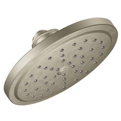 Moen つや消しニッケル 単機能 6.75インチ径 スプレーヘッド レインシャワー Moen S176BN