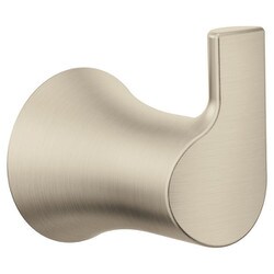 Doux つや消しニッケル シングル ローブフック Doux YB0203BN