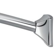 Curved Shower Rods クローム アジャスタブル カーブ シャワーロッド Curved Shower Rods CSR2164CH