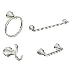 Wellton（TM） スポットレジストつや消しニッケル 4ピース バスルーム アクセサリー コレクション Wellton Y1394BN