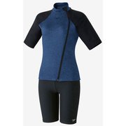 カーヴィーブーンショートスリーブジップセパ Curvy Boom Short Sleeve Zip Sepa SFW32360 ミックスブルーネイビー(XB) Lサイズ [水着 レディース]