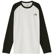 ロングスリーフベースボールヌプシティー L/S Baseball Nuptse Tee NT82386 ブラック(K) Mサイズ [アウトドア カットソー メンズ]