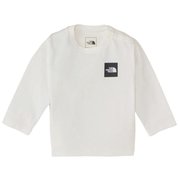 ロングスリーブスモールスクエアロゴティー B L/S Small Square Logo Tee NTB32357 ホワイト2(WW) 90サイズ [アウトドア トップス 長袖 ベビー]