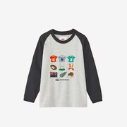キウィロングスリーブティー KIDS KIWI L/S TEE RJ43910J ミディアムグレー(15) 160サイズ [アウトドア トップス キッズ]