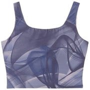 ダンスキンアロンジェプリントミドルトップ DANSKIN ALLONGE PRINT MIDDLE TOP DC123302P プラウドブルー(PU) Lサイズ [フィットネス ヨガ シャツ レディース]