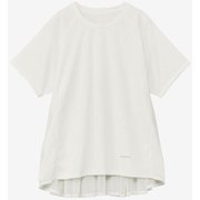 ハイブリッドベントチュールフレアトップ HYBRID VENT TULLE FLARE TOP DC523302 ジャスミンホワイト(JW) Lサイズ [フィットネス シャツ レディース]