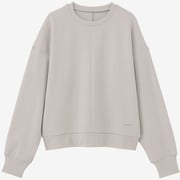 グリーンウェイロングスリーブスウェット GREENWAY L/S SWEAT DC523304 トープグレー(TH) Lサイズ [フィットネス ヨガ スウェット レディース]