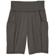 エニーモーションショートレギンス ANYMOTION SHORT LEGGINGS DC223350 チャコール(CH) Lサイズ [フィットネス ヨガ ショートレギンス レディース]