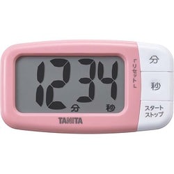 抗菌でか見えタイマー 最大表示：99分59秒 カウントダウン方式 リピート機能搭載 表示文字高：30mm ストロベリーピンク TD-430-PK
